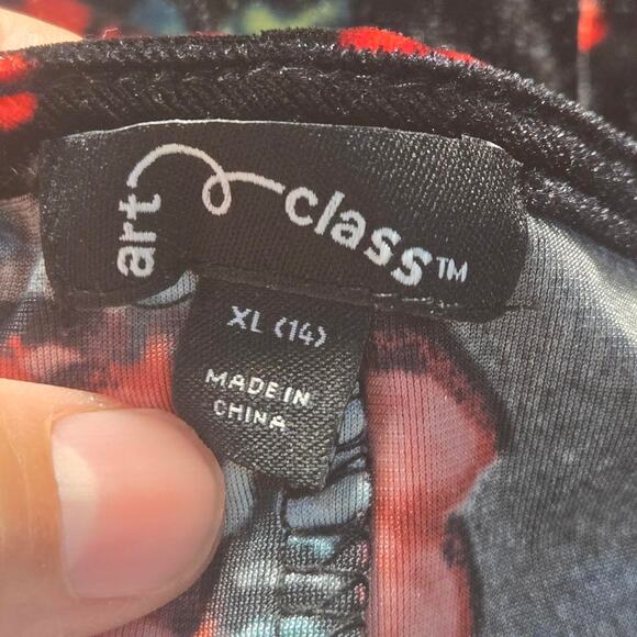 Art class red and black velvet rose dress size XL - Picture 5 of 6